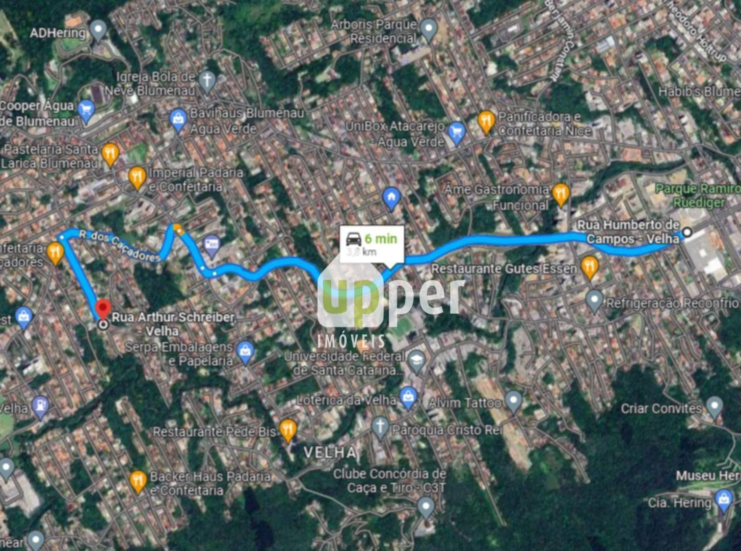 Terreno à venda, 564m² na região do bairro Velha, próximo à Rua dos Caçadores, Blumenau