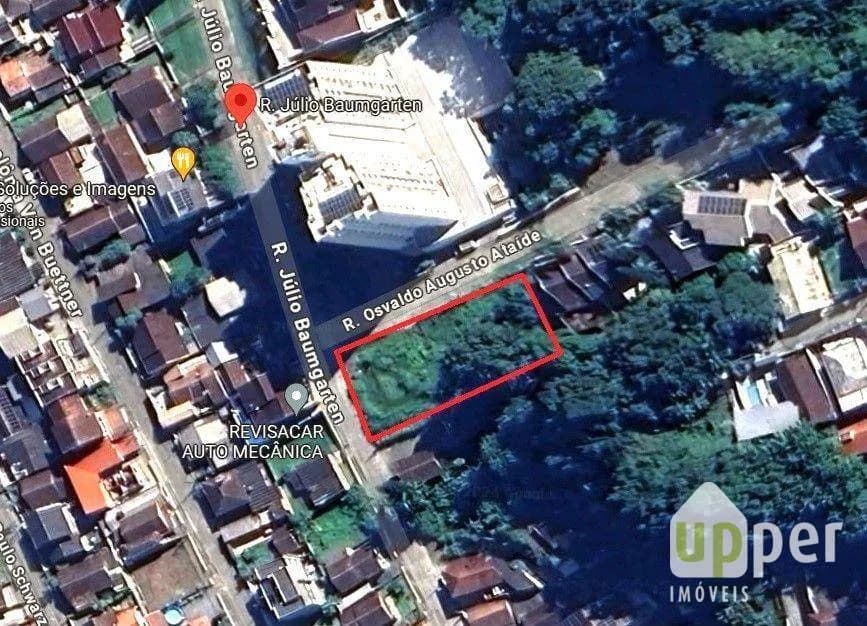 Terreno à venda, 1078m² na região do bairro Escola Agrícola, próximo à Rua Júlio Baumgarten, Blumenau