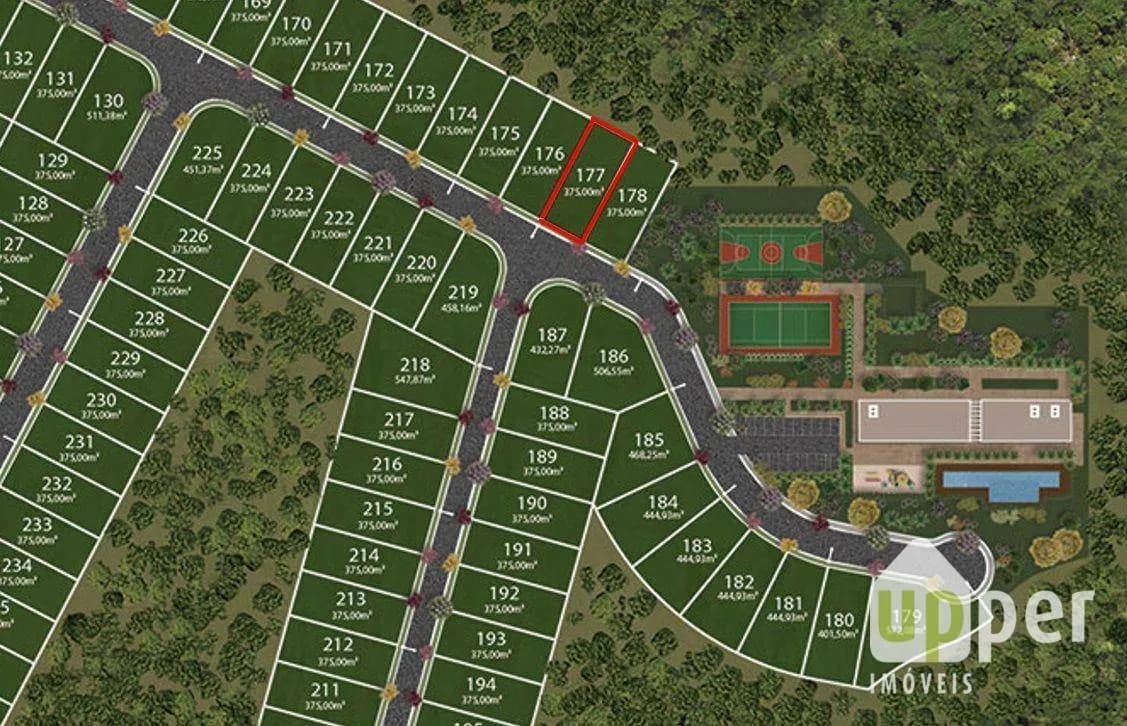 Terreno à venda, 375m² na região do bairro Ponta Aguda, próximo à Rua Silvano Cândido da Silva Sênior, Blumenau
