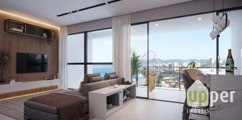 Apartamento à venda com 3 quartos, sendo 3 suítes, 2 vagas, 130m² na região do bairro Itacolomi, próximo à Avenida Nereu Ramos, Balneário Piçarras